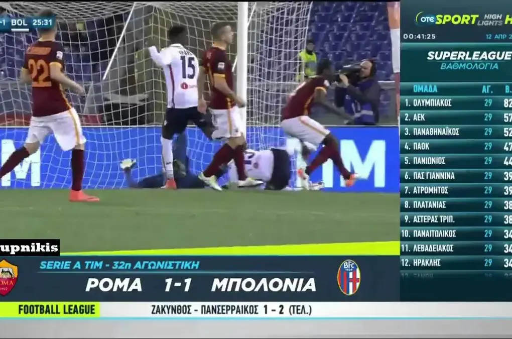 ρόμα εναντίον μπολόνια — GR news