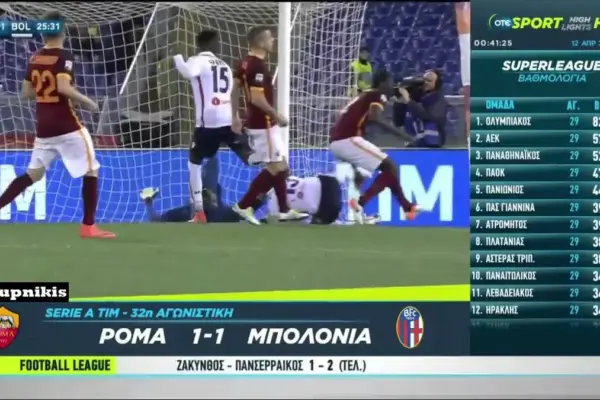 ρόμα εναντίον μπολόνια — GR news