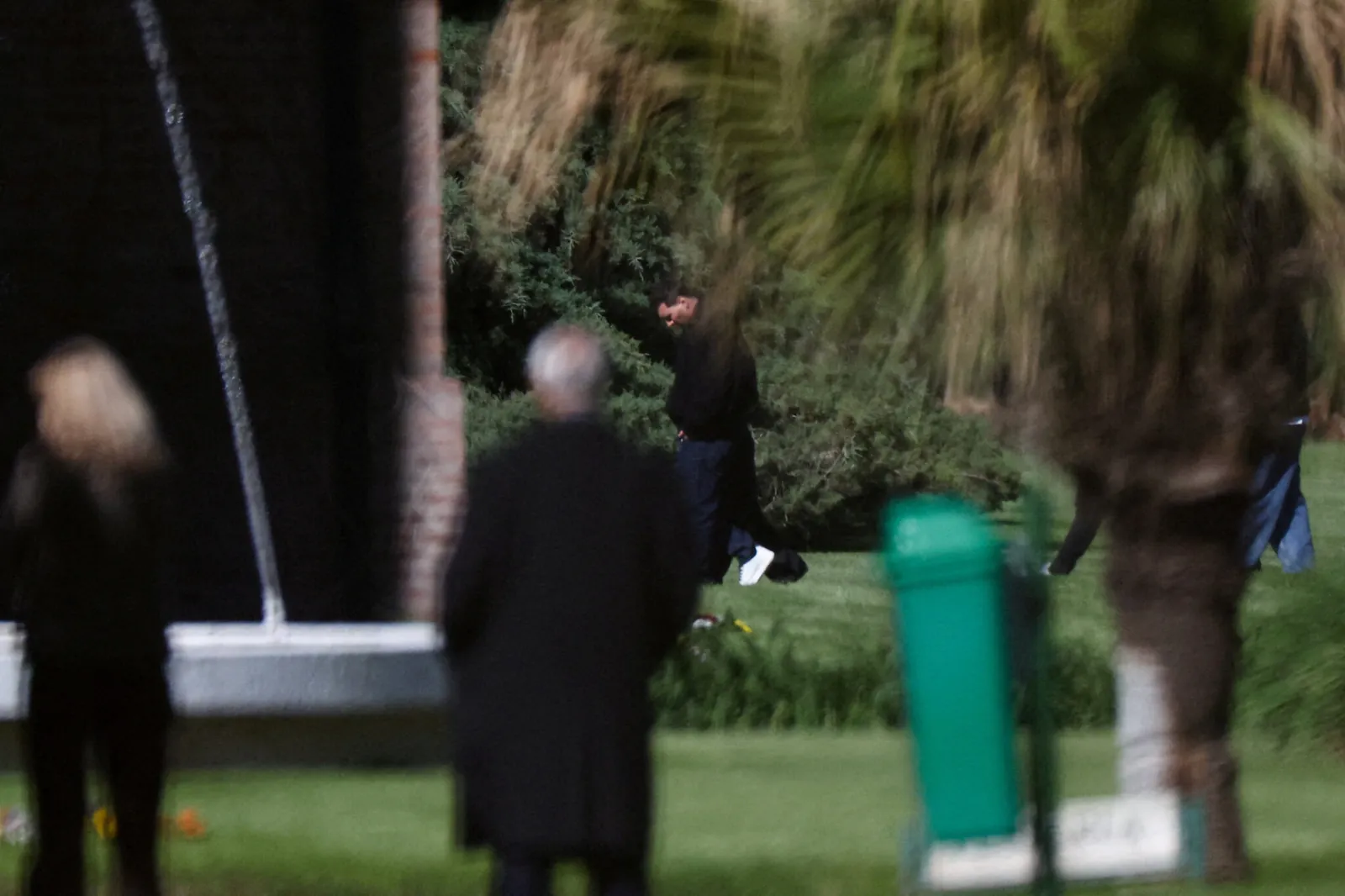 Footballer Lionel Messi arrives at El Prado Cemetery, following the death of his father, Jorge Messi, in Perez, Rosario department, Argentina, August 9, 2026. REUTERS/Agustin Marcarian TPX IMAGES OF THE DAY