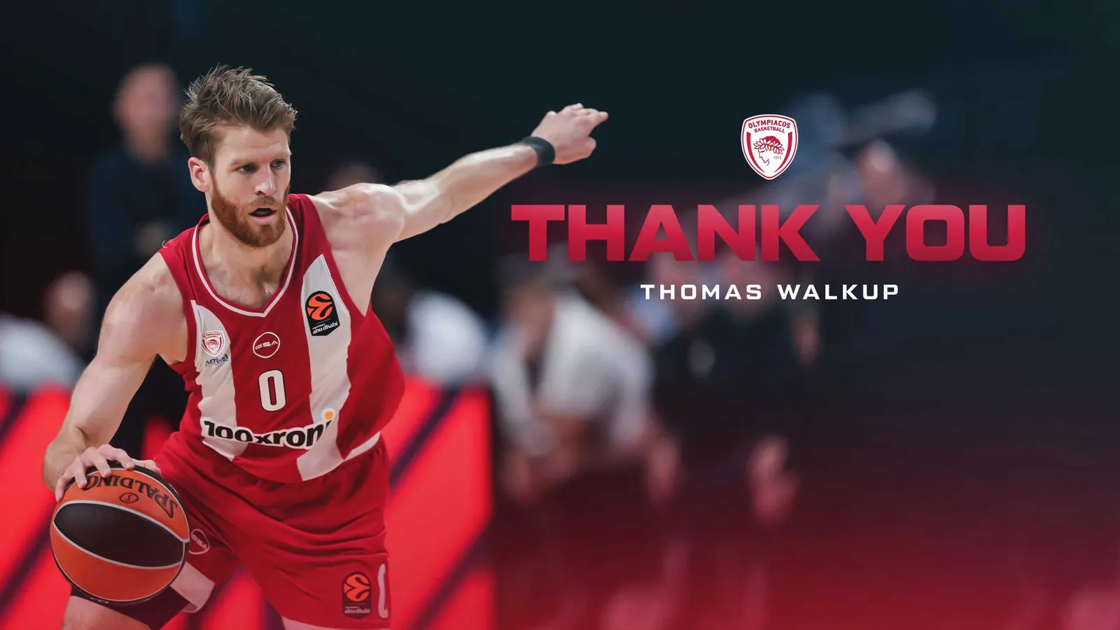 Ολυμπιακός: Ο Γουόκαπ αποχωρεί για την Dubai Basketball